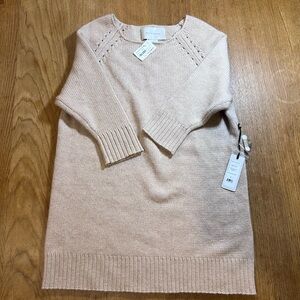 Brochu Walker Soft Beige Crew Neck Sweater
